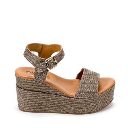 Alternative view of Ženske sandale Once-68616 zlatne na platformu